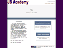 Tablet Screenshot of jbacademy.com